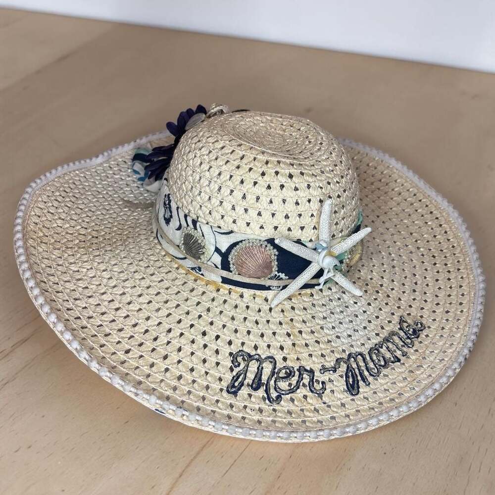 Mer-Mama Straw Sun Hat One Size